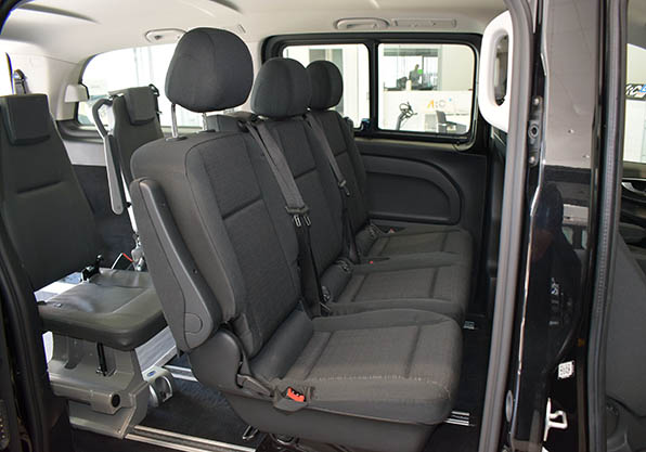 vito pasajeros adaptada configuracion asientos traseros