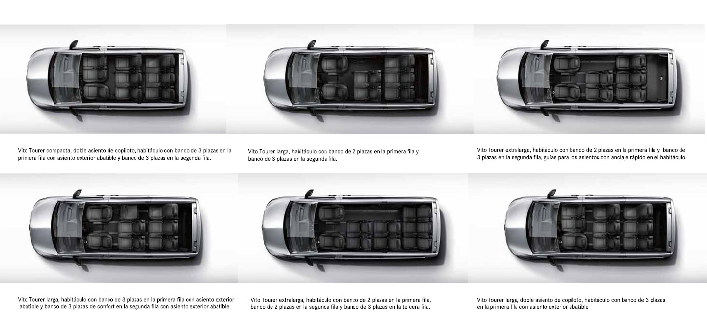 Vito Tourer Mercedes asientos